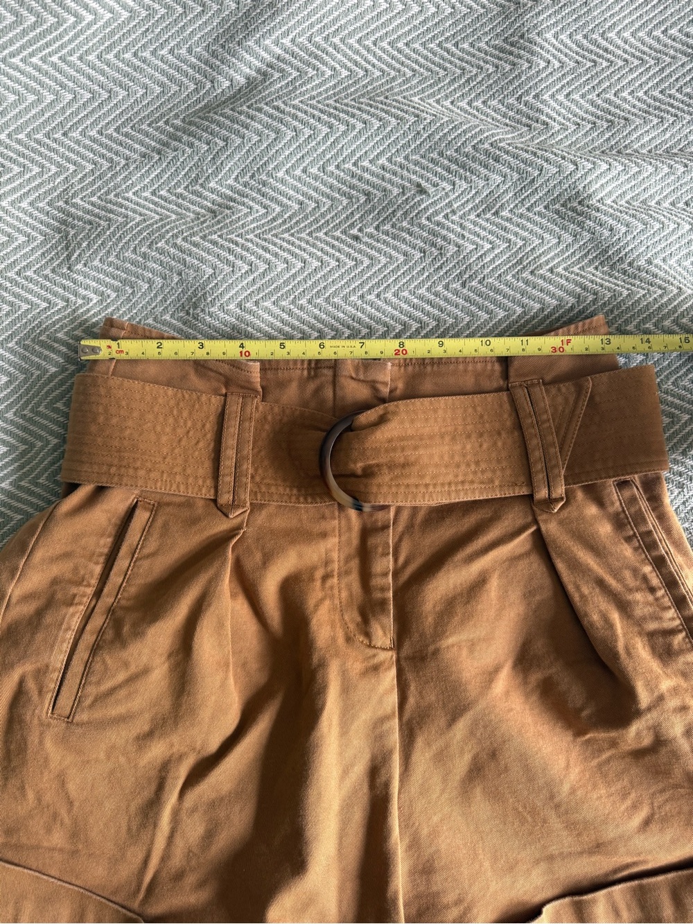 Sezane | rome shorts in caramel - Picture 5 of 7